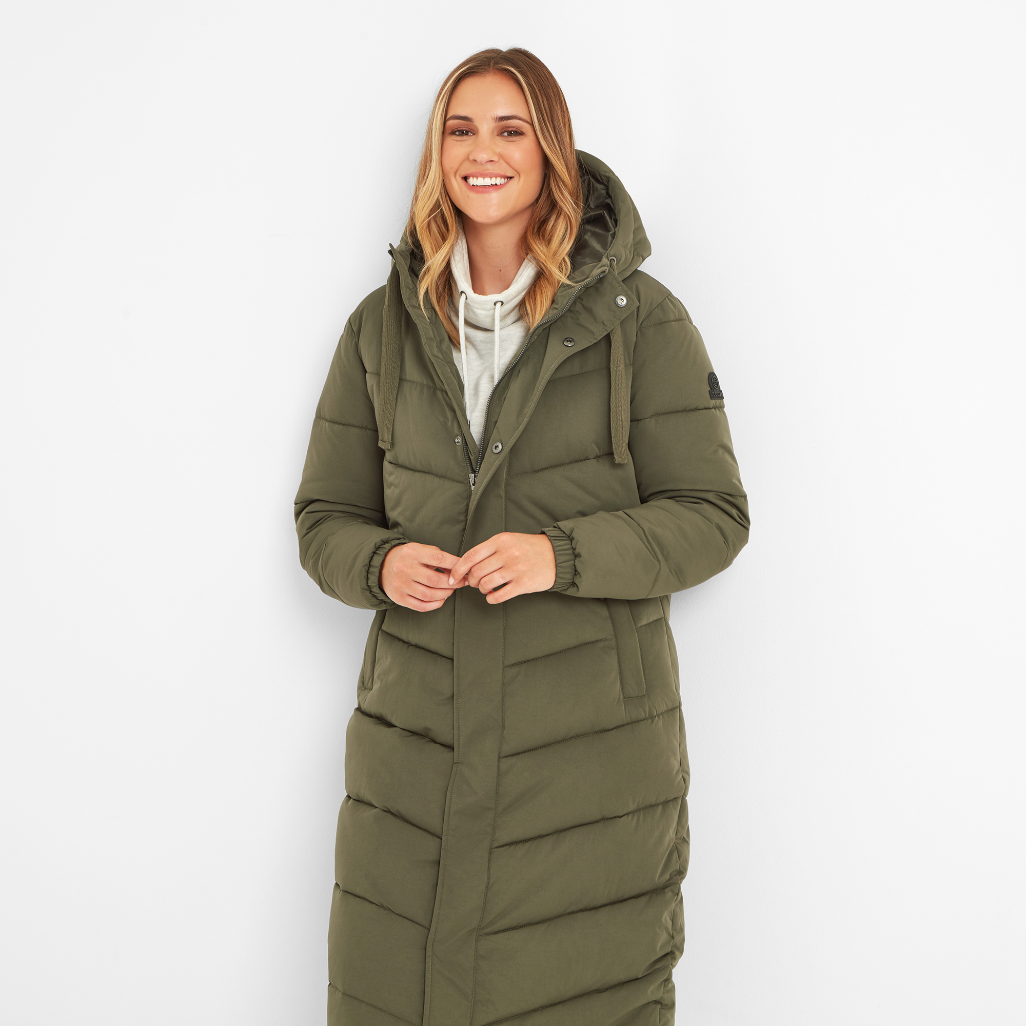 TOG24 Raleigh Womens Extra Long Quilted Ultra Warm Puffer Jacket Winter ...