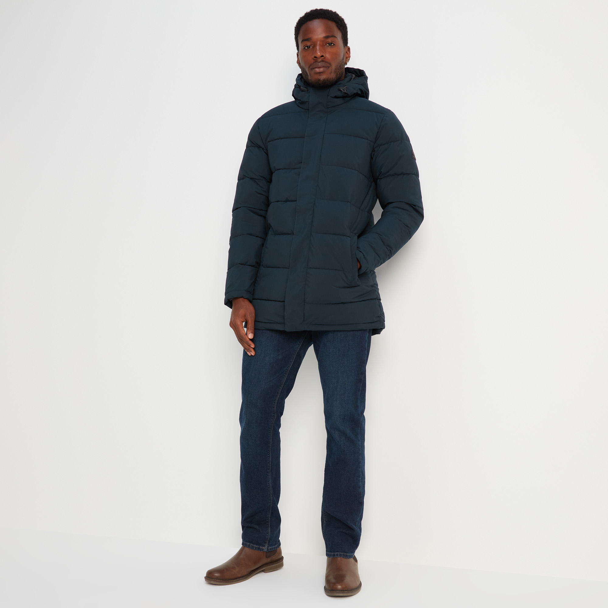 TOG24 Watson Mens Long Insulated Winter Jacket Thermal Hooded Ultra