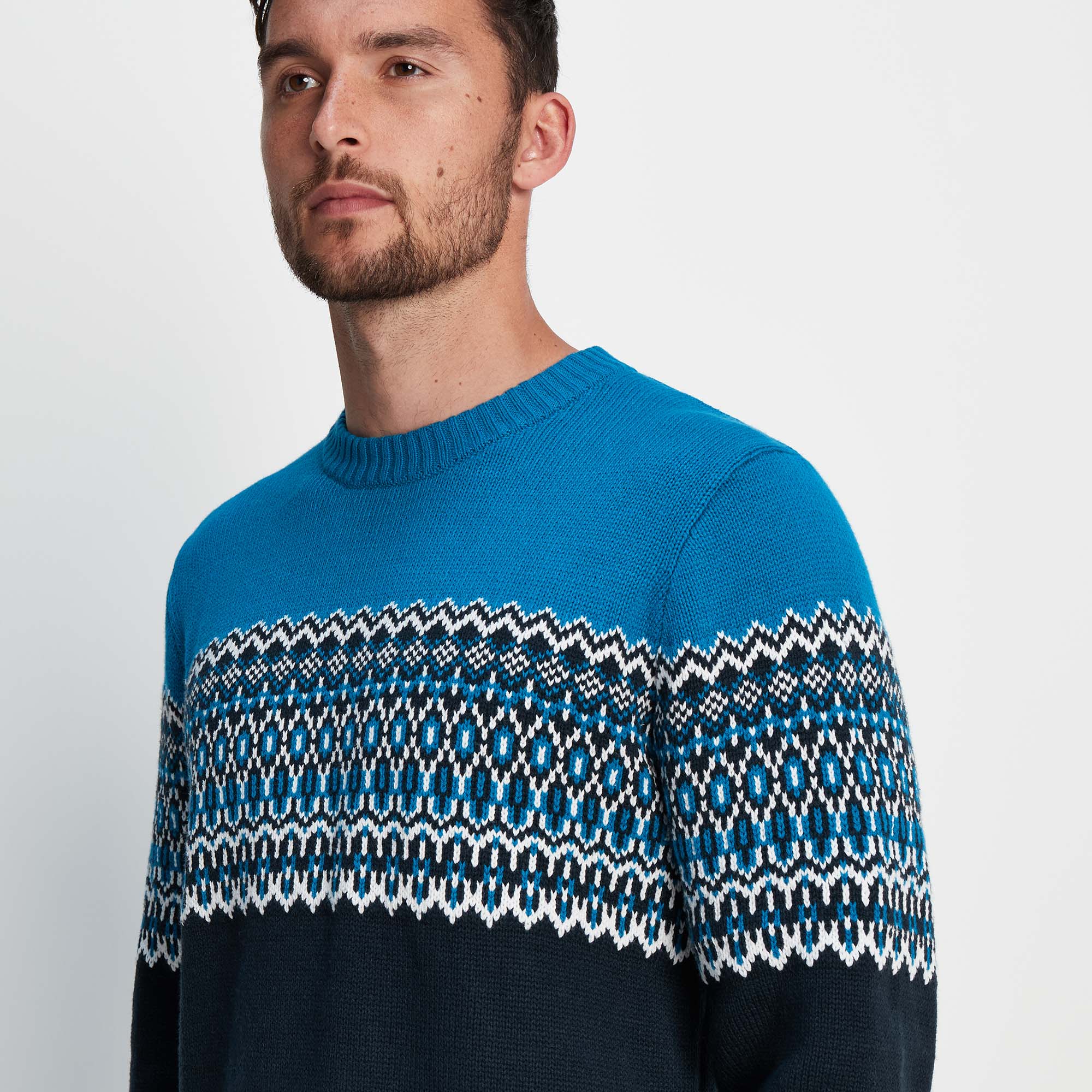TOG24 Waylon Mens Knitted Jumper Fairisle pattern Knitwear Christmas